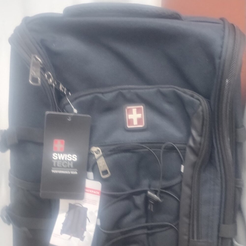 Swiss Tech BackPack Black Multi Purpose